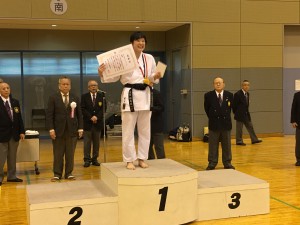 第９回池田市空手道選手権大会表彰式（女子組手）_2016.02.21