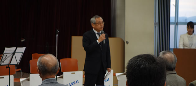 鈴木校長来賓挨拶 母校現状報告。